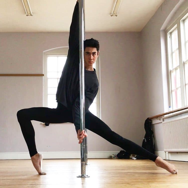 Robin de Meyere, one of this year's winners Robin de Meyere, performing a pole dancing move