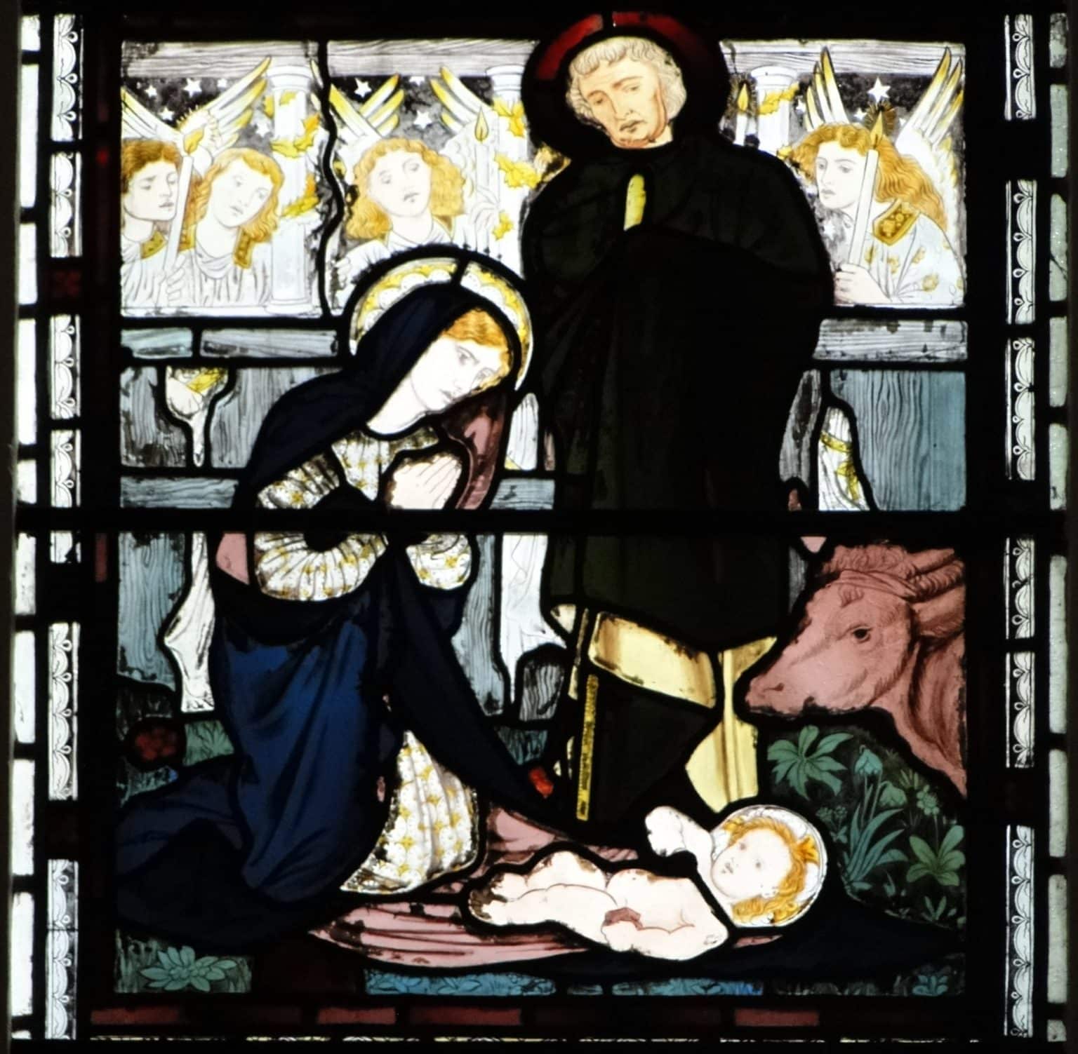 Burne-Jones’s scene of the Nativity in the East Window of the College Chapel Burne-Jones’s scene of the Nativity in the East Window of the College Chapel