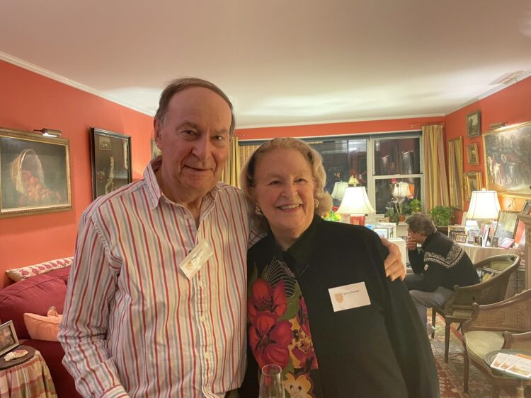 Betsy and Peter Newell (1961, Jurisprudence) hosts of the New York Drinks Betsy and Peter Newell (1961, Jurisprudence), hosts of the New York Drinks