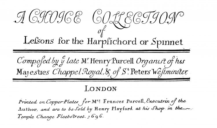 Henry Purcell Collection of Lessons