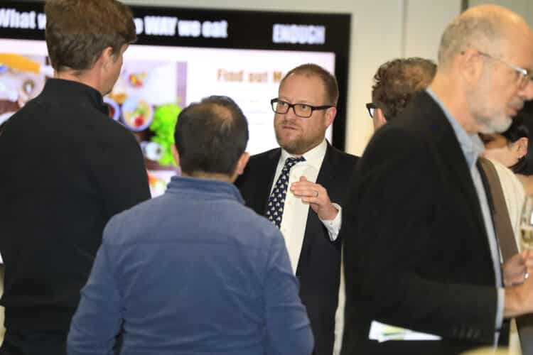 The drinks reception at the fourth Conversations in Environmental Sustainability seminar