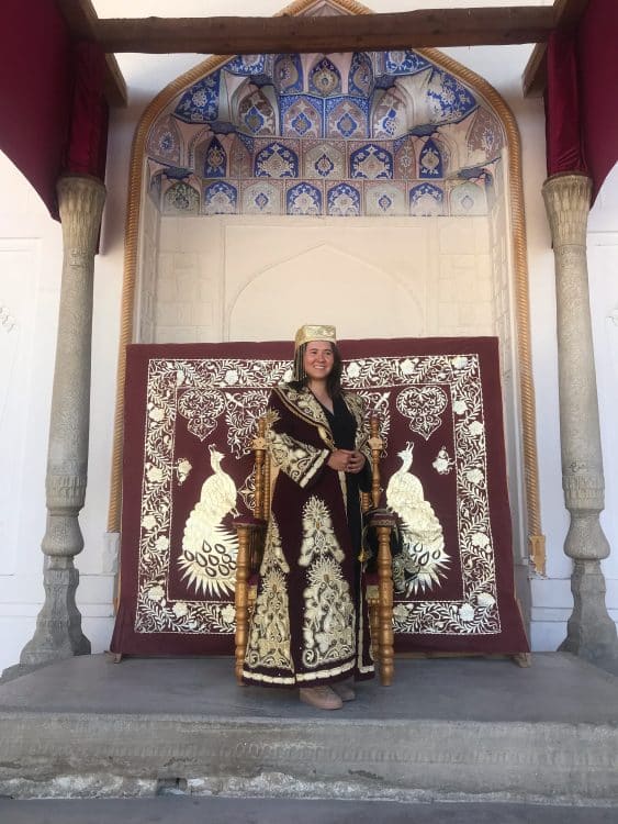 Olga Mun on her travels in Uzbekistan Olga visiting the city of Bukhara