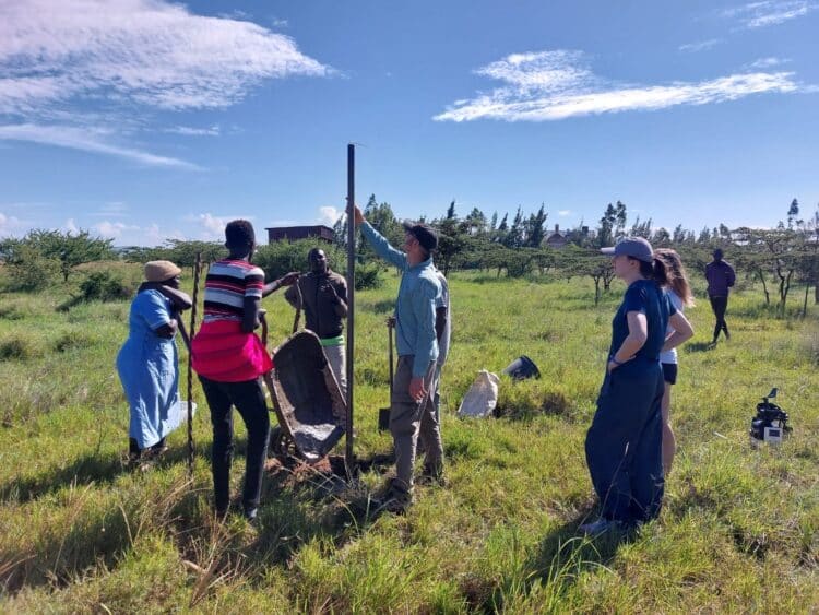 REACH 2 A group of REACH team members undertaking field research in Kenya
